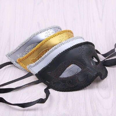 1Pcs Masquerade Masks for Couple Venetian Woman Lace Men PP