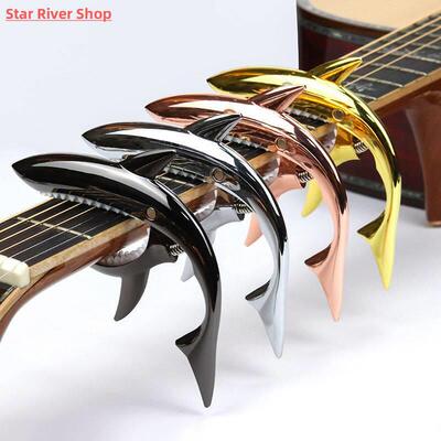 Metal Shark Guitar Capo Funny Creative Zinc Alloy Quick Chan
