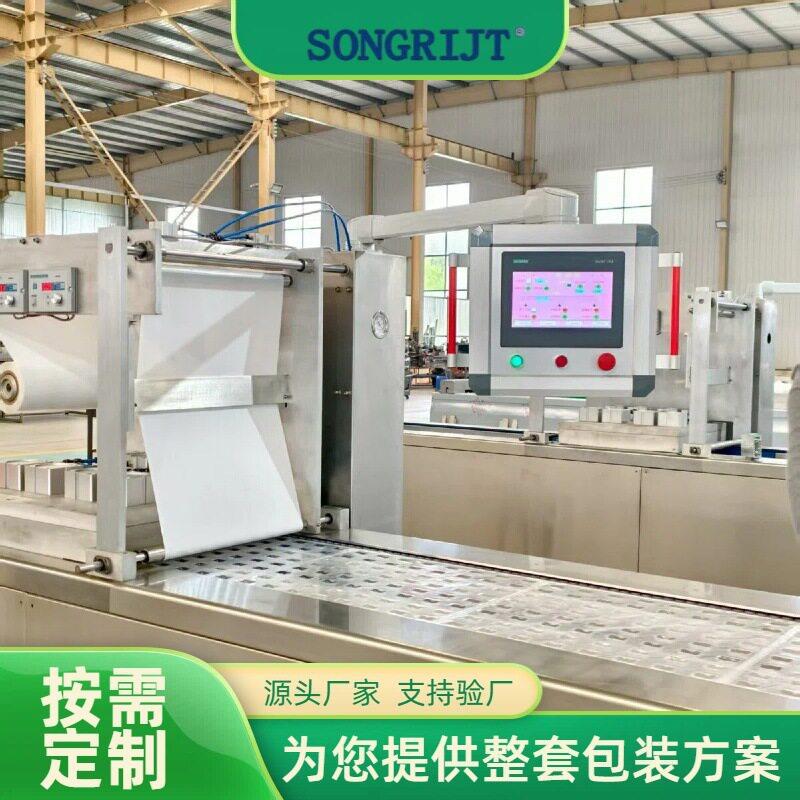 全自动拉伸膜真空包装机食品牛肉干拉伸膜真空封口机厂家供应