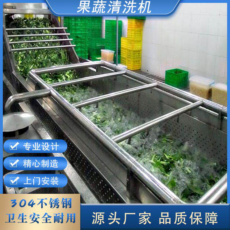 果蔬气泡清洗机苦菊生菜洗菜机佛手瓜鼓泡清洗设备净菜加工设备