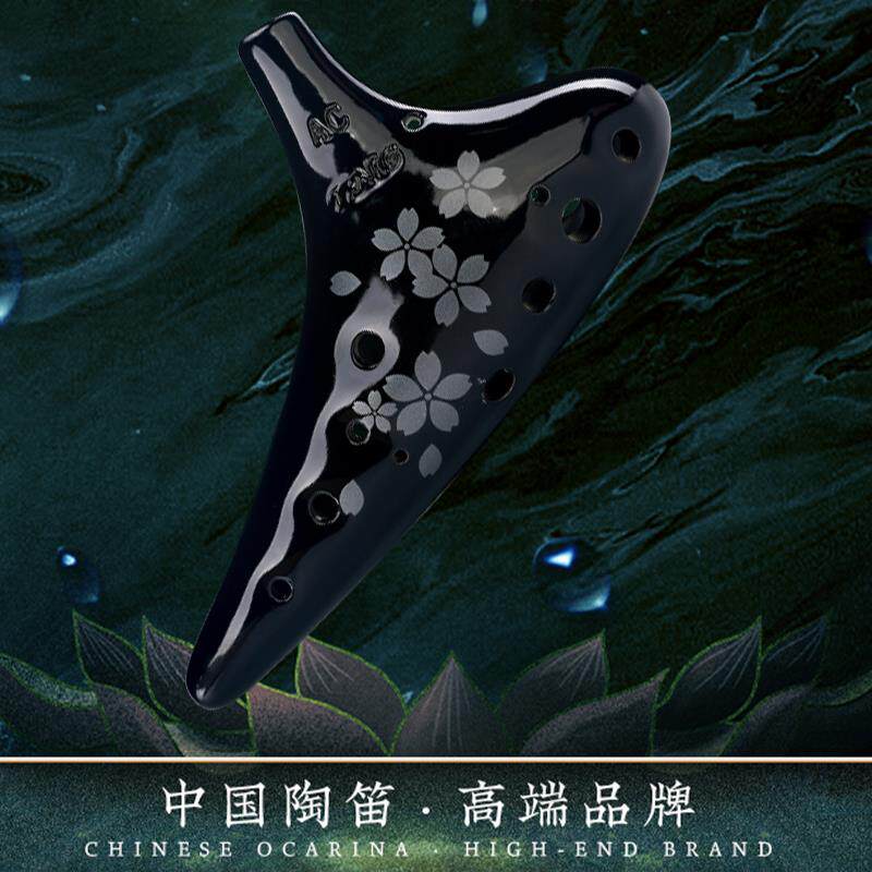 tng陶笛12孔专业 初学入门学生教学十二孔陶笛ac中音c/f调sc高音
