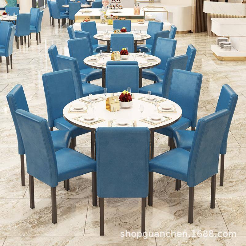 佛山五星级酒店宴会桌椅子饭店折叠大圆桌餐厅婚庆餐桌椅