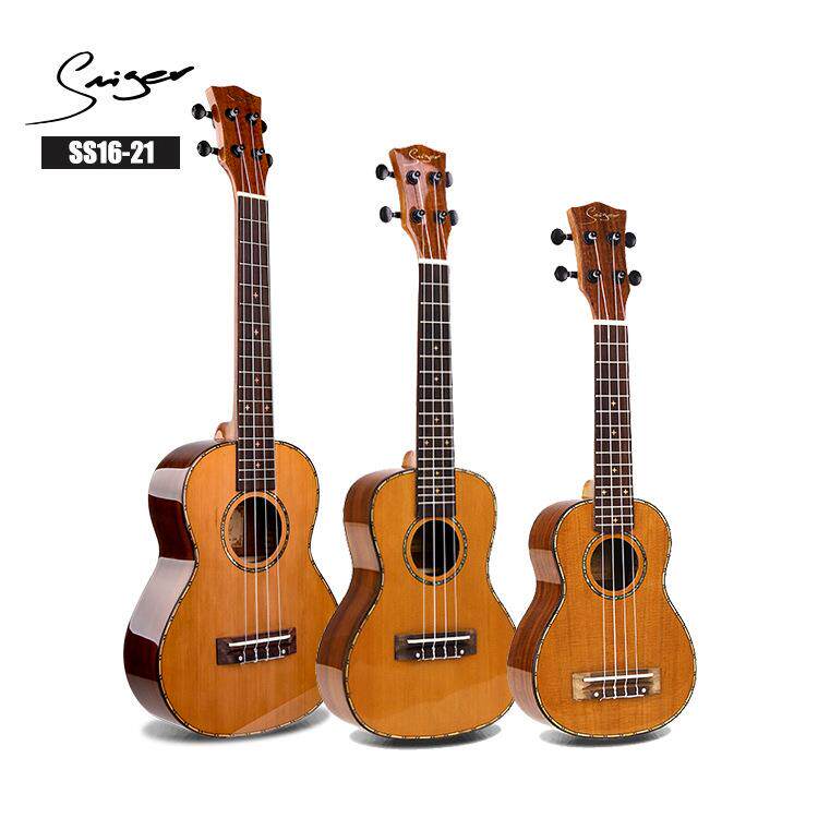 21寸26寸Ukulele 正桶红松相思木面单木色亮光尤克里里小吉他