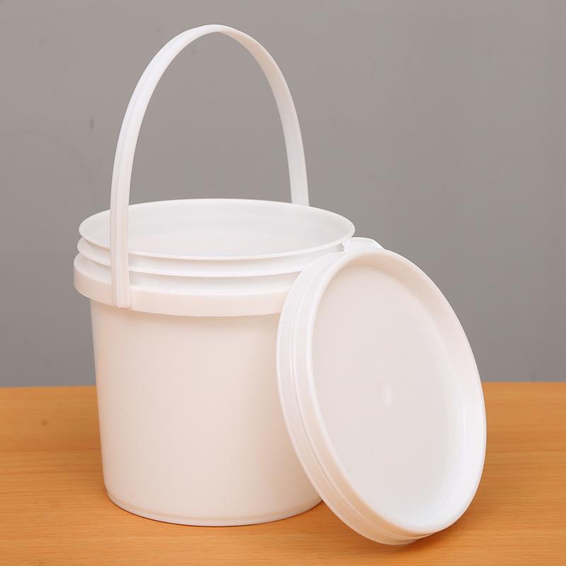 供涂补料化工桶1L墙膏润滑脂粮洗衣粮粉桶1TQRL狗猫粮狗桶1升塑料