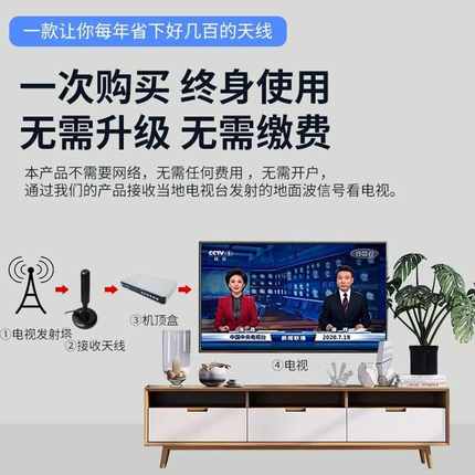 电视天线地面波数字家用室内无线高清通用信号接收器机顶盒农村
