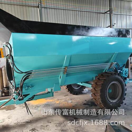 牵引式撒粪车农用三轮撒车全自动干湿两用大棚果园多功能施机