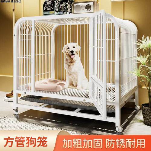 闲置狗笼子全管六面方管结实耐用带厕所便捷托盘空间升级活动自由