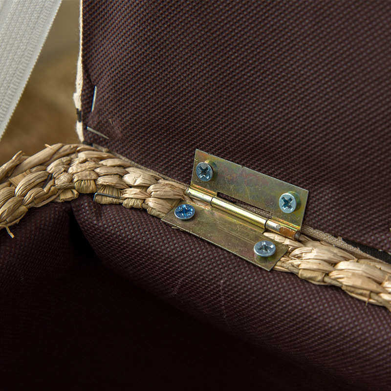 田园柳编储物凳子 草编坐箱实木草编坐箱 多功能换鞋凳编织收纳凳,收纳整理,收纳凳,淘宝优惠券,粉丝福利购,淘宝优惠卷