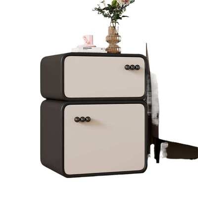 奶油风床头柜小型卧室家用简约现代新款整装实木超窄儿童房轻奢