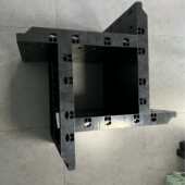 黑色塑料模板ABS可调节塑料模板建筑模板建筑混凝土柱子塑钢模板