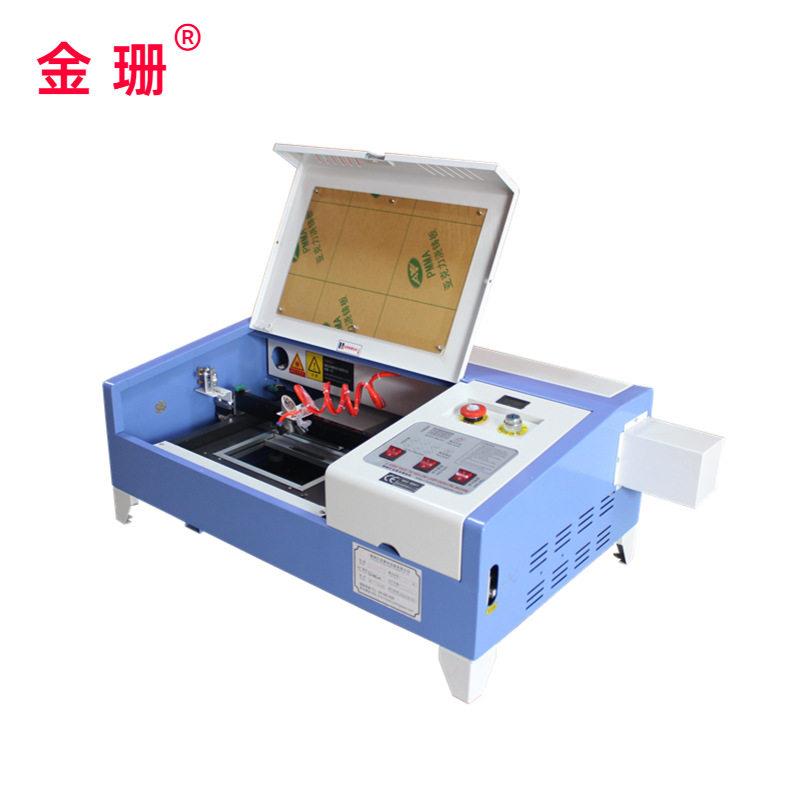 金珊小型激光雕刻切割机3020木版画激光雕刻航模椴木板切割拼图机图片