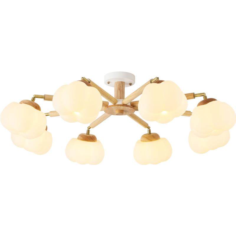 北欧创意原木风现代简约客厅吊灯卧室温馨实木日式餐厅灯房间吊灯,家装灯饰光源,客厅吊灯,淘宝优惠券,粉丝福利购,淘宝优惠卷