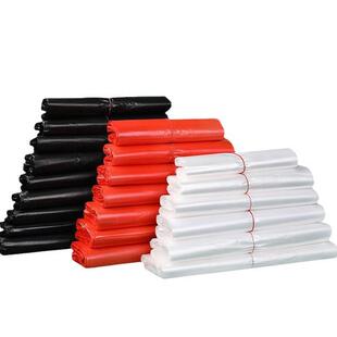 Food bag white plastic bag red jacket thick hand carry