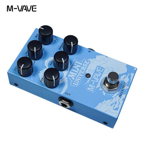 M-VAVE吉他单块效果器MINI-UNIVERSE数字建模混响效果器