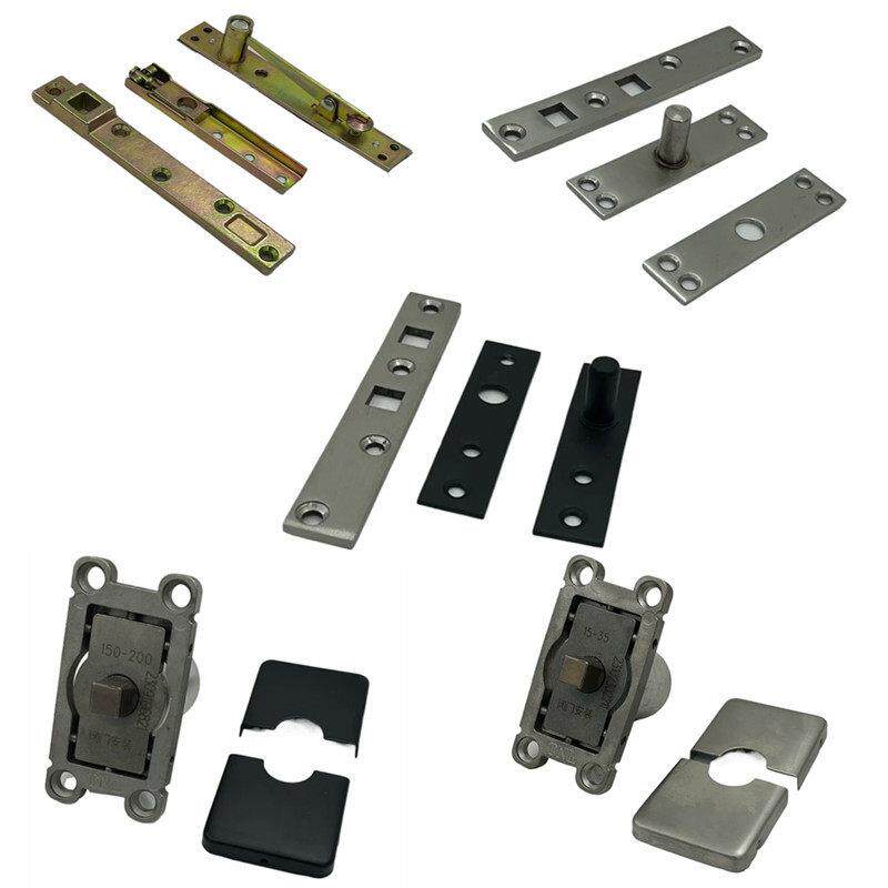 360度中心轴偏轴旋转门配件极窄门天地旋转轴90度定位缓冲器小地