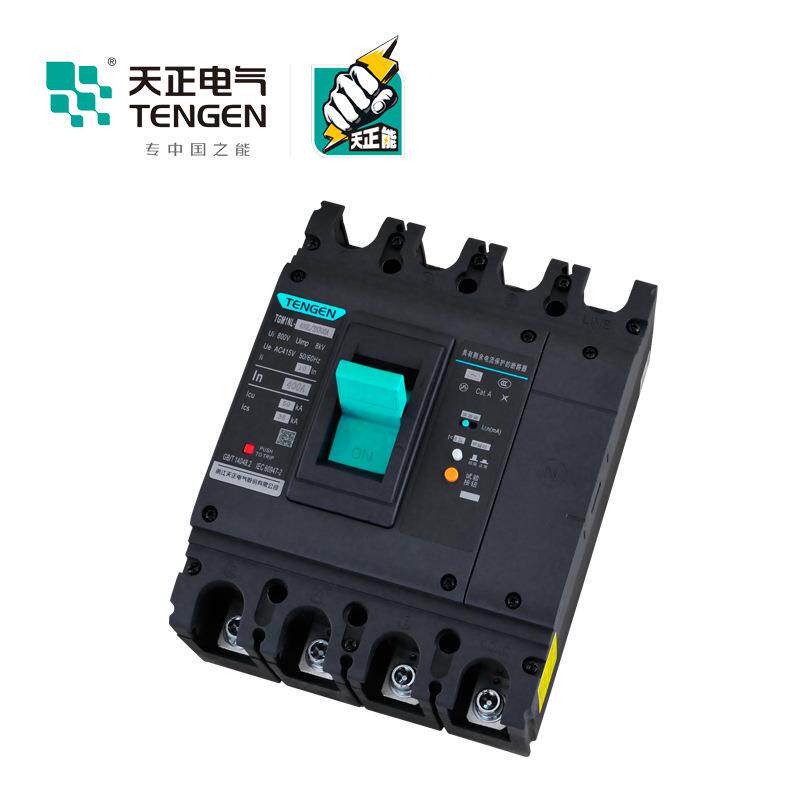 TENGEN天正TGM1NL-400A塑壳漏电断路器 三相四线漏电开关总闸400A