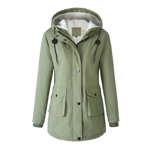 BIGWIG women's autumn and winter thick coat tops solid