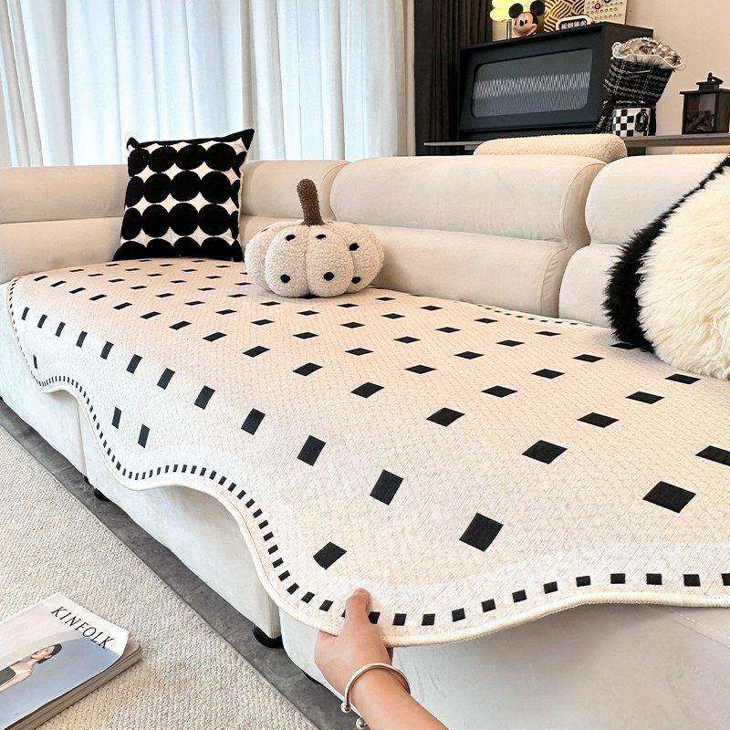 CIMO异形皮沙发垫冰丝夏季轻奢高级感四季通用套罩防滑盖布坐垫子