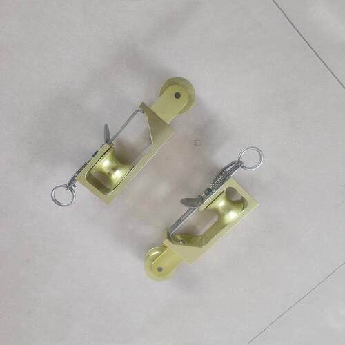 电力施工跟头滑车自锁式铝合金双轮滑车带电作业工具放线滑轮