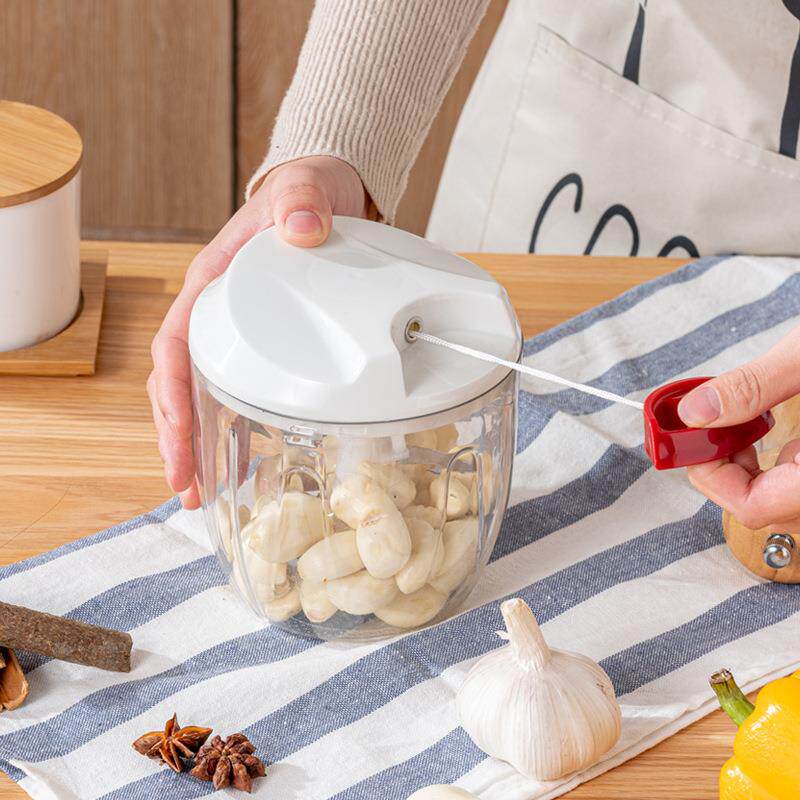 家用多功能碎菜器厨房便捷切菜器宝宝辅食机料理器手拉绞肉器