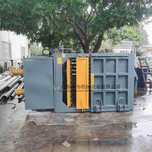 供应广东大型双杠120吨立式 打包机轮胎橡胶原料压缩机金属压块机