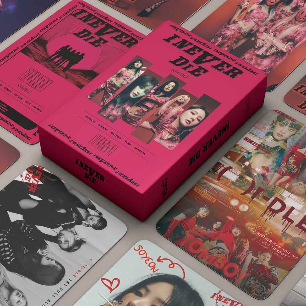 韩国女团(G)I-DLE 55张lomo卡 明星美图明信片珍藏小卡宋雨琦卡片