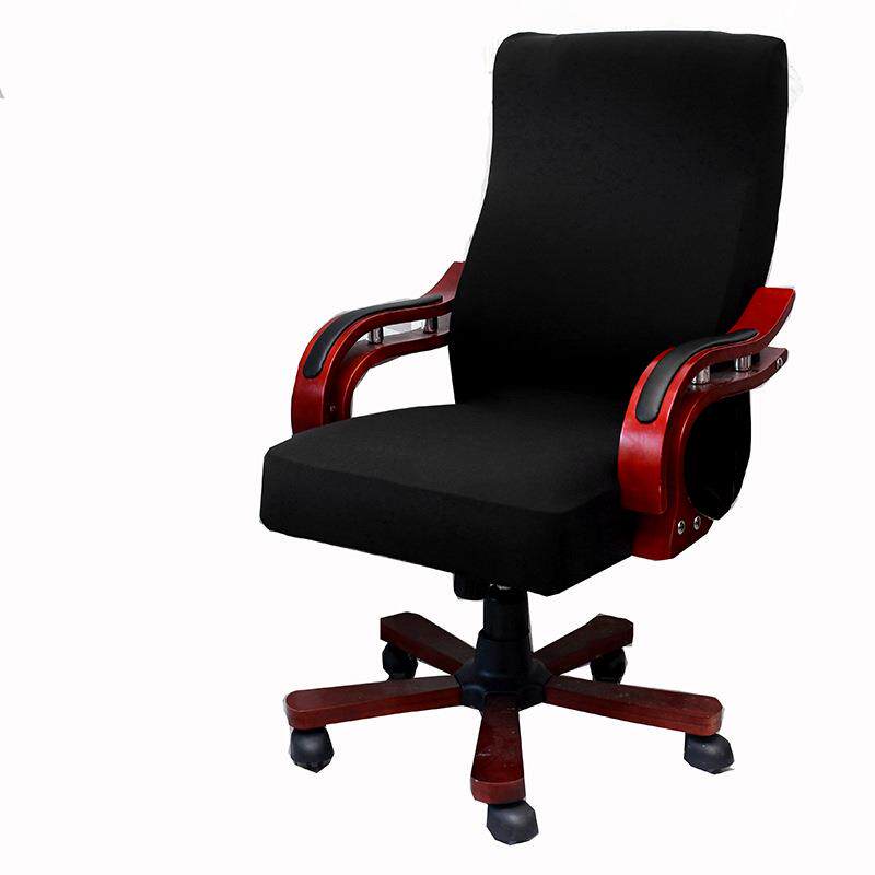 办公室弹力椅子套扶手转椅连体拉链座套罩护腰桌椅