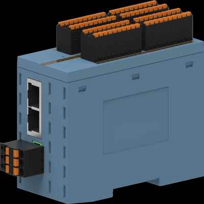 远程EtherCATIO模块外壳PLC控制器壳体数字模拟量一体机工控器