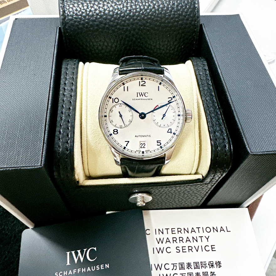 全套98新万国新款葡7葡萄牙啄木鸟机芯机械男士手表IW500705腕表