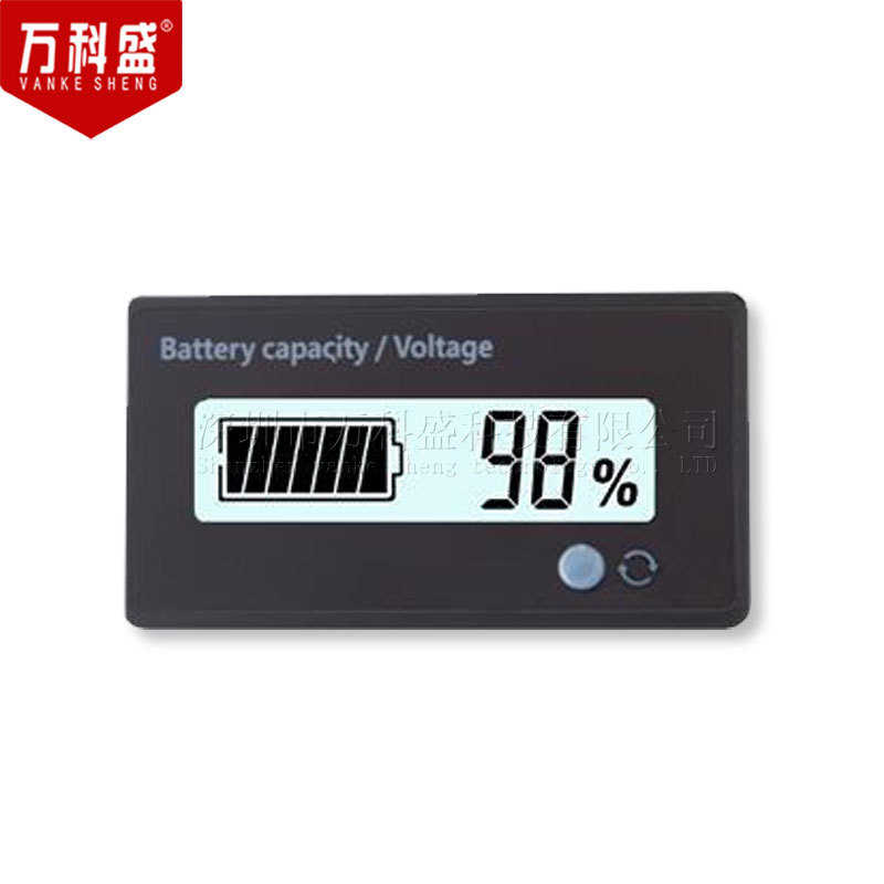 电池电量表 12V24V48V60V72V 锂电池铅酸电瓶电量显示器GY-6D*