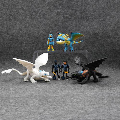 Anime How To Train Your Dragon 3 Toothless Night Doll PVC Bl