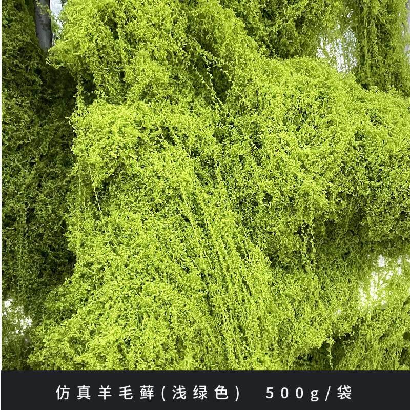 仿真苔藓青苔羊毛藓不掉色水陆缸雨淋缸植物墙假山石头园林造景