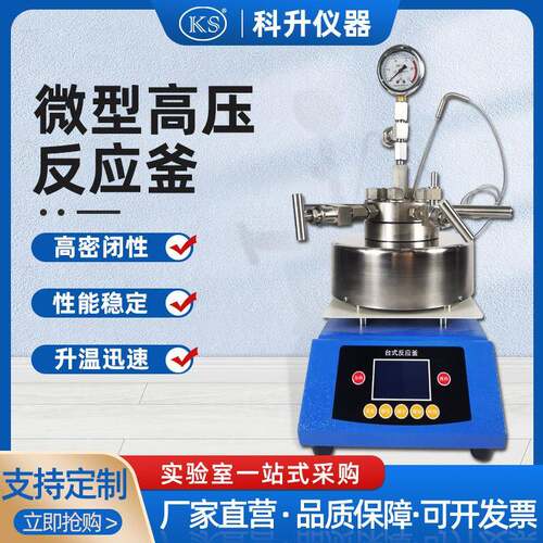 不锈钢氢化釜TGYF-B0.05/0.1/0.25/0.5L磁力搅拌微型高压反应釜