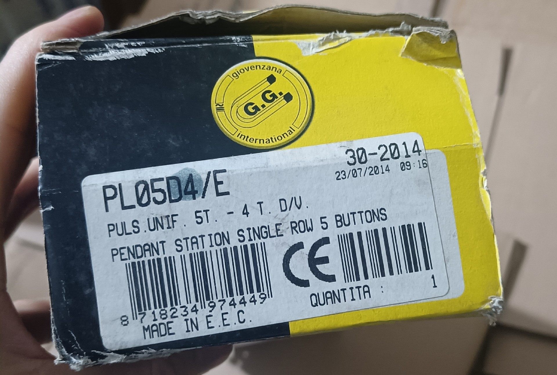 全新意大利GG手电门 专用手柄PL05D4/E，库存商品原装