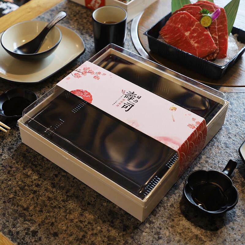 寿司打包盒日料刺身拼盘盒子一次性木质便当盒餐盒外送果切包装盒
