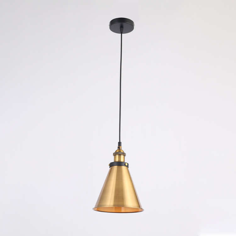 计师灯具吧台Loft RH设计师美式乡村餐桌小黑伞复古餐厅单头吊灯