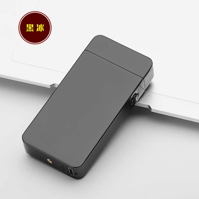 厂家批发交叉双火电弧充电打火机usb多功能创意点烟器可批发JL606