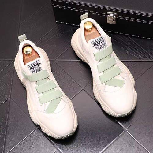 香港代购 专柜同款IT33Y老爹鞋男真皮韩版透气小白鞋厚底增高拼色