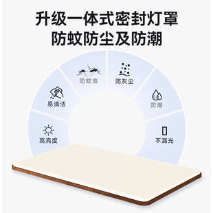 客厅灯吸顶灯现代简约创意胡桃木色卧室灯护眼套餐组合中山灯具