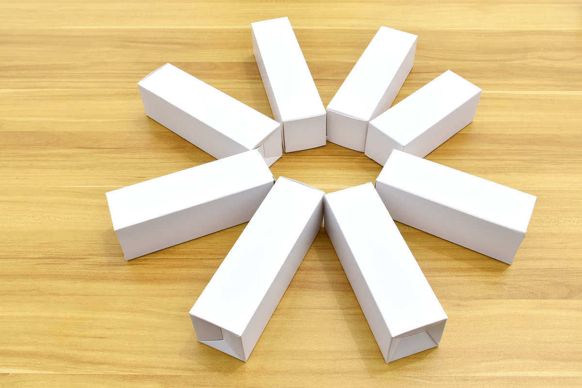 картон 小尺寸现货白卡纸盒21x21x121mm通用现货白卡盒包装盒空白纸盒