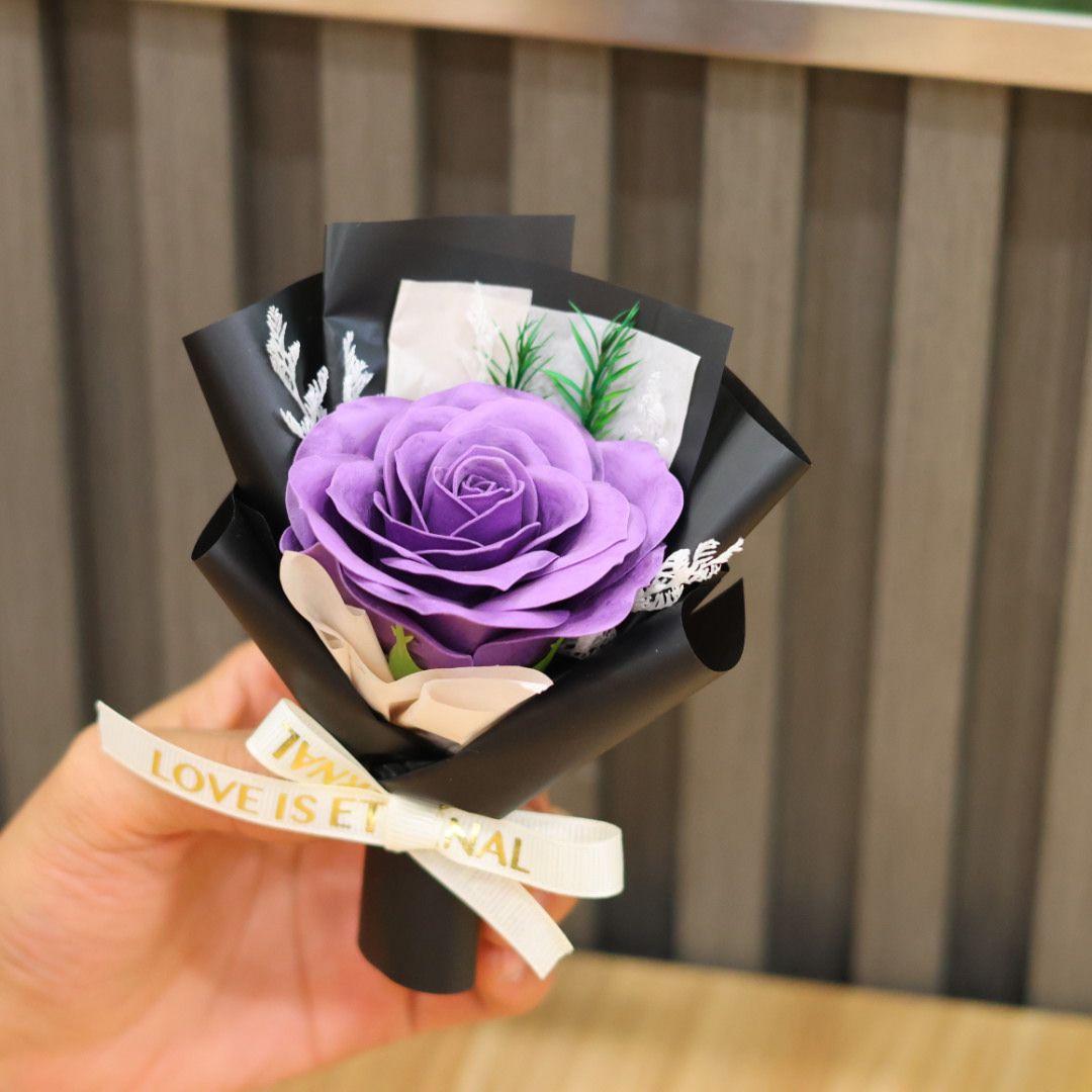车载花摆件迷你花束永生花车载香薰内饰花饰闺蜜创意精美女生香水
