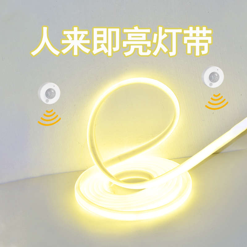 感应灯人来即亮人走即灭入户门家用走廊过道人体红外智能墙角楼道