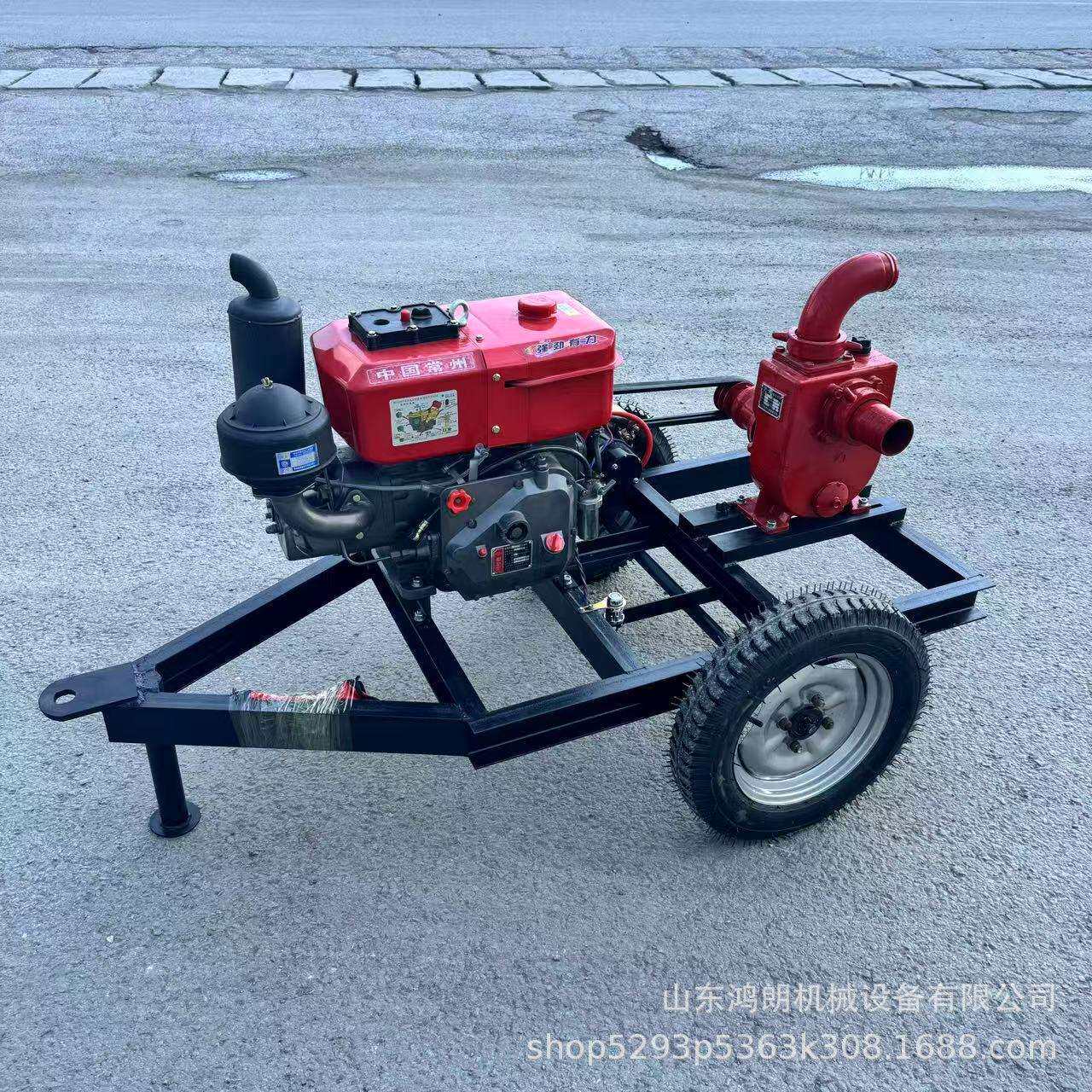 汽油污水泥浆泵防汛应急抽水机自吸式小型排涝泵电启动抽水泵