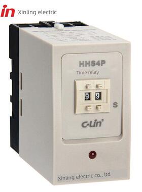 欣灵HHS4P时间继电器99S二位数字式同JS14P AC220V