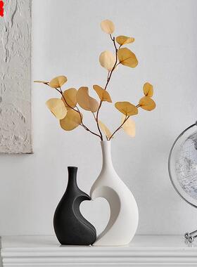 花瓶摆件北欧创意陶瓷客厅插花高级感家居玄关餐桌轻奢艺术装饰品