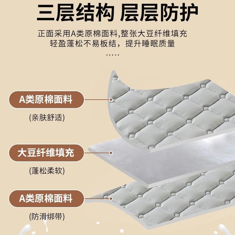 床垫软垫家用室褥保暖护垫被子防滑床垫床单人床盖炕单卧铺底YXA-