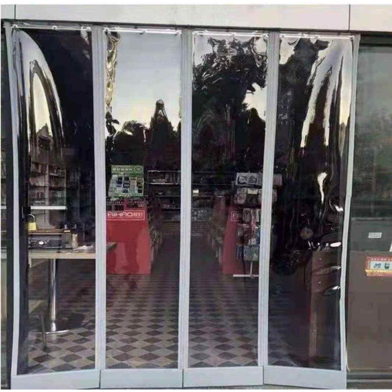 厂家批发PVC磁吸隔断帘商场超市挡风空调帘夏季防蚊磁吸透明门帘