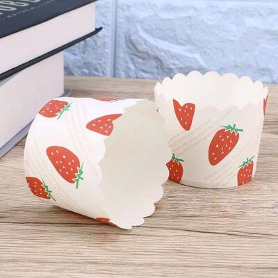 50 Pcs Coating High Temperature Resistance Muffins Tulip