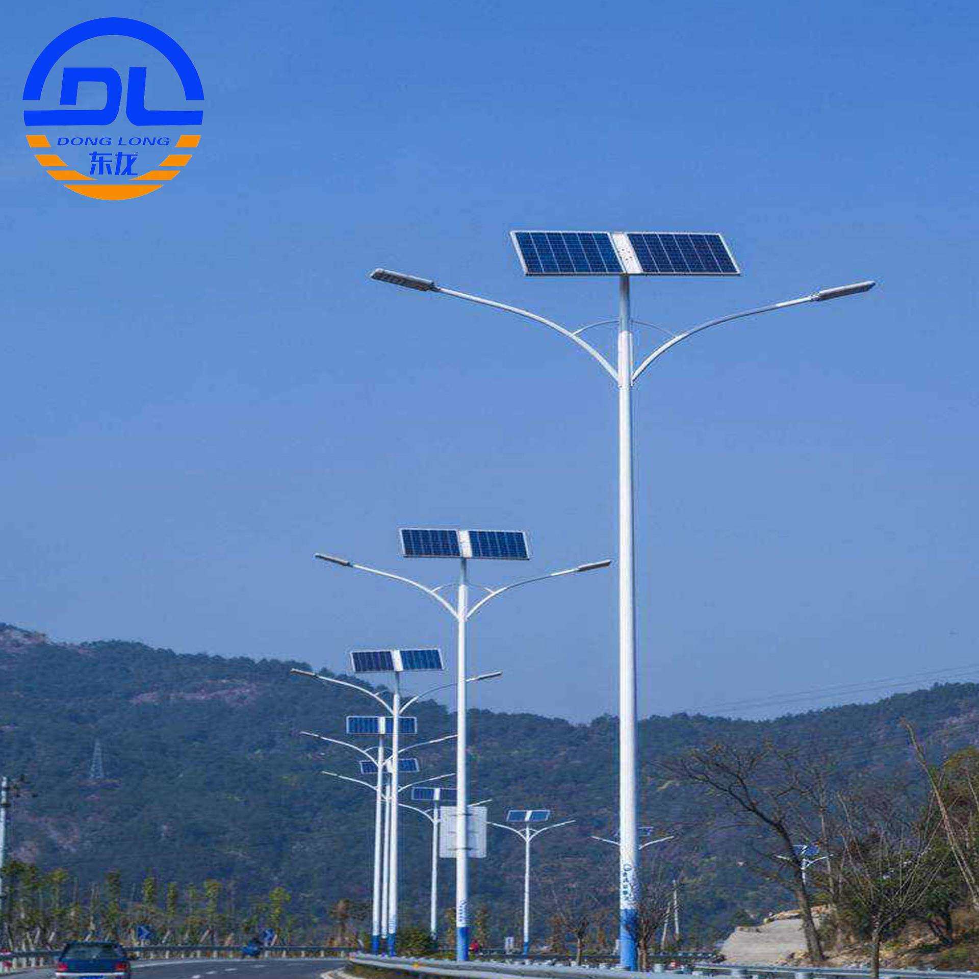 5米30瓦太阳能路灯 厂家直售热镀锌LED椎杆变径杆路灯 LED路灯