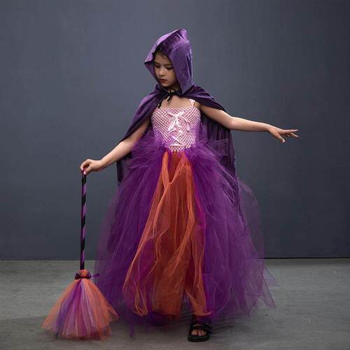 Disguise Girls Hocus Pocus Salem Witch Sisters Costume Kids
